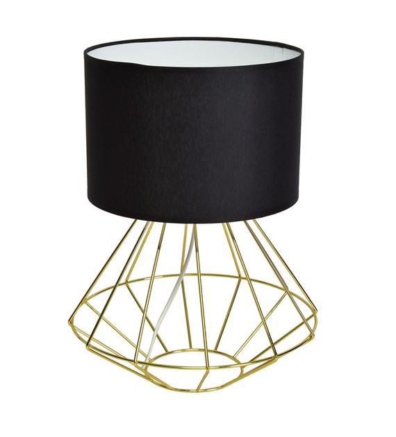 Lampa stojąca LUPO BLACK/GOLD 1xE27