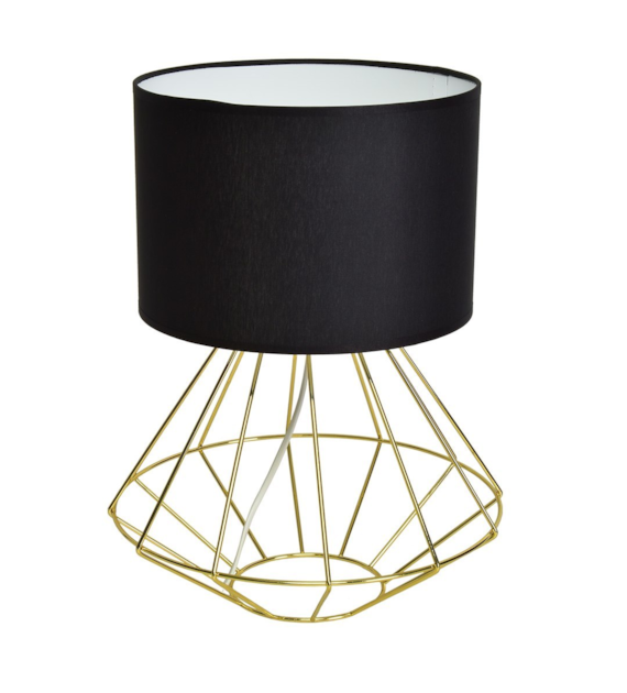 Lampa stojąca LUPO BLACK/GOLD 1xE27