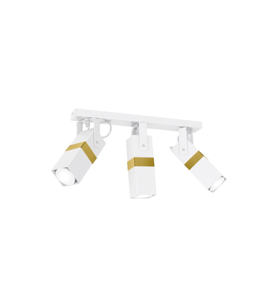 Lampa sufitowa Vidar 3xGU10 Biały/Złoty