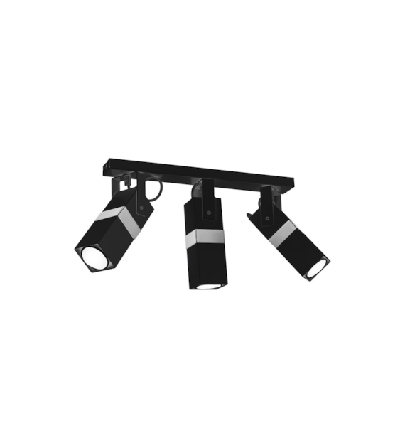 Lampa sufitowa VIDAR BLACK/CHROME 3xGU10