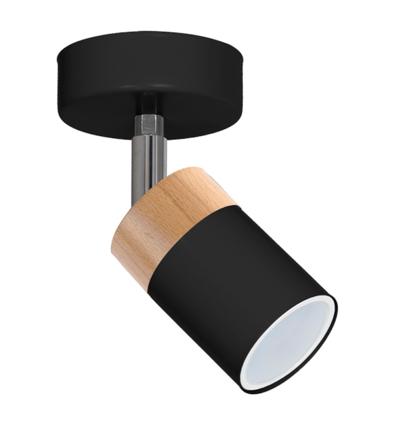 Kinkiet JOKER BLACK/WOOD 1xGU10