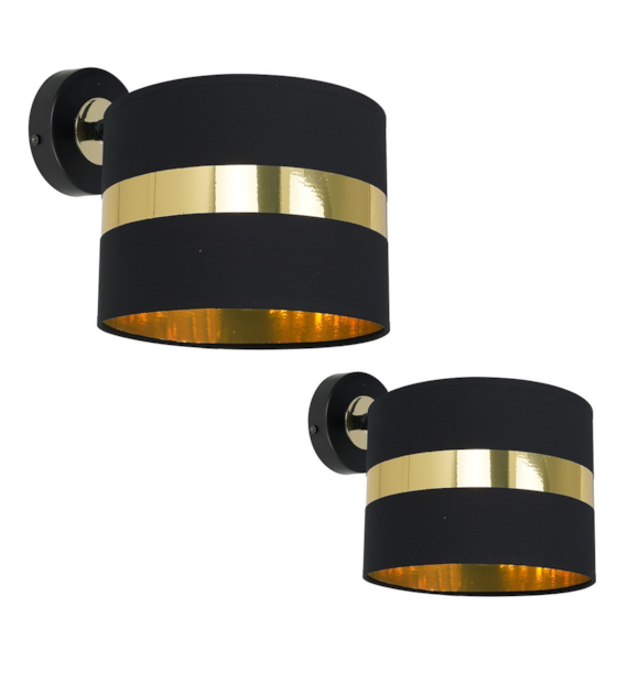 Kinkiet PALMIRA BLACK / GOLD 1xE27 60W