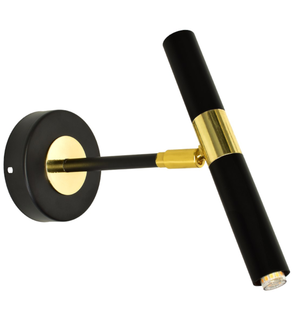 Kinkiet MONZA BLACK/GOLD 1xG9 8W