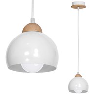 Lampa wisząca Dama Biały 1xE27