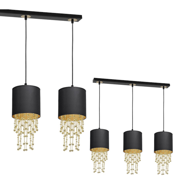 Lampa wisząca ALMERIA BLACK/GOLD 3xE27
