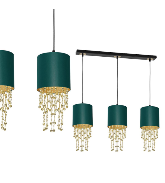 Lampa wisząca ALMERIA GREEN/GOLD 3xE27