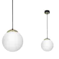 Lampa wisząca SPARTA BLACK / GOLD 1xE27