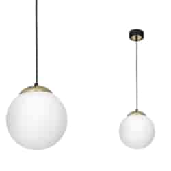 Lampa wisząca SPARTA BLACK / GOLD 1xE27