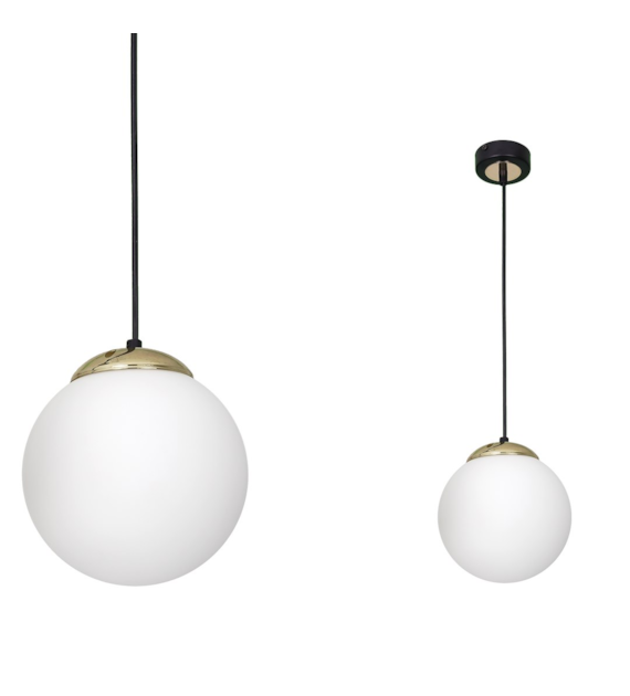 Lampa wisząca SPARTA BLACK / GOLD 1xE27