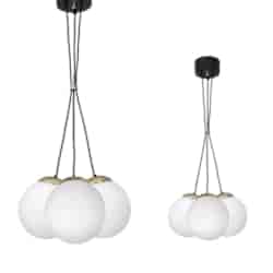 Lampa wisząca SPARTA BLACK / GOLD 3xE14