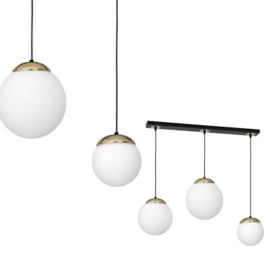 Lampa wisząca SPARTA BLACK / GOLD 3xE14