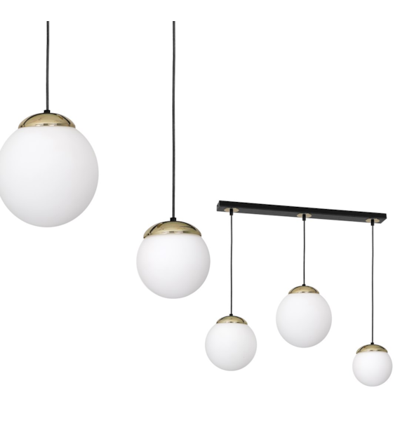 Lampa wisząca SPARTA BLACK / GOLD 3xE14