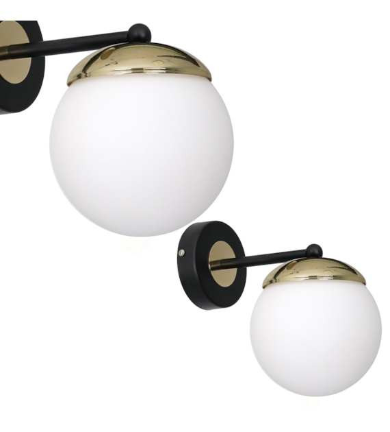 Kinkiet SPARTA BLACK / GOLD 1xE14