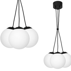 Lampa wisząca LIMA BLACK 3xE14