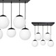 Lampa wisząca LIMA BLACK 5xE14