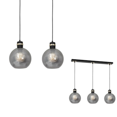Lampa wisząca OMEGA BLACK/GOLD 3xE27