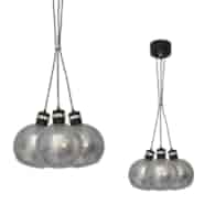 Lampa wisząca OMEGA BLACK/GOLD 3xE27