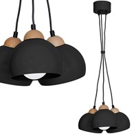 Lampa wisząca DAMA BLACK 3xE27