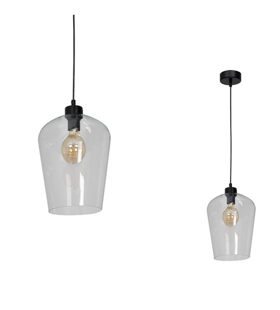 Lampa wisząca SANTIAGO CLEAR 1xE27