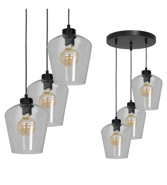 Lampa wisząca SANTIAGO CLEAR 3xE27