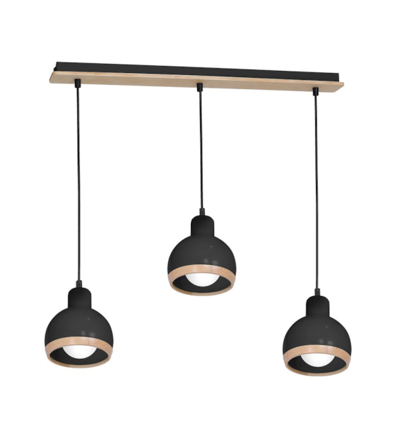 Lampa wisząca OVAL BLACK 3xE27