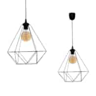 Lampa wisząca BASKET BLACK 1xE27