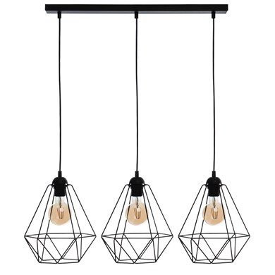 Lampa wisząca BASKET BLACK 3xE27
