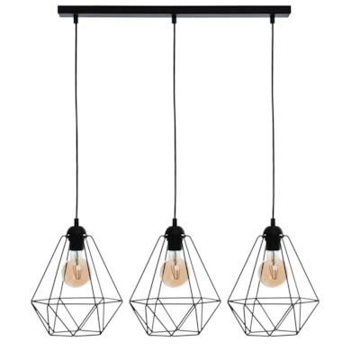 Lampa wisząca BASKET BLACK 3xE27