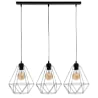 Lampa wisząca BASKET BLACK 3xE27