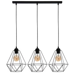 Lampa wisząca BASKET BLACK 3xE27