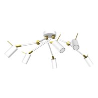 Lampa sufitowa Iris 6x mini GU10 Biały/Złoty