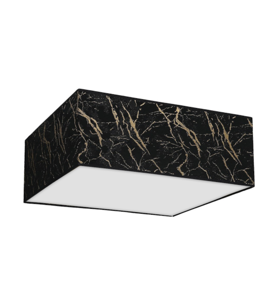 Lampa sufitowa SENSO Black/Gold kwadrat 3xE27