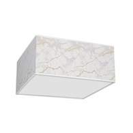 Lampa sufitowa Senso kwadrat 3xE27 Biały/Złoty