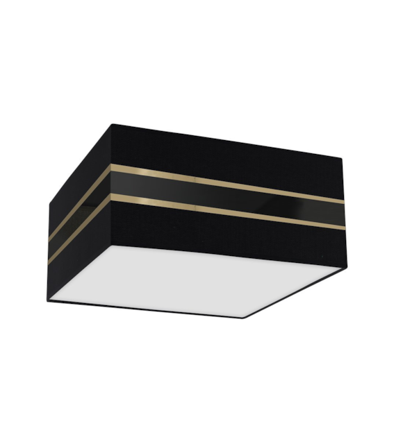 Lampa sufitowa Kwadrat ULTIMO BLACK 2xE27