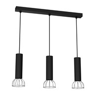 Lampa Wisząca DANTE BLACK/SILVER 3x mini GU10