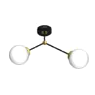 Lampa sufitowa JOY BLACK / GOLD 2xE14