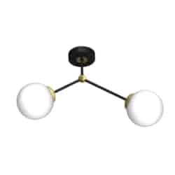 Lampa sufitowa JOY BLACK / GOLD 2xE14