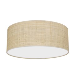 Lampa sufitowa MARSHALL WHITE / RATTAN 2xE27 Ø40cm