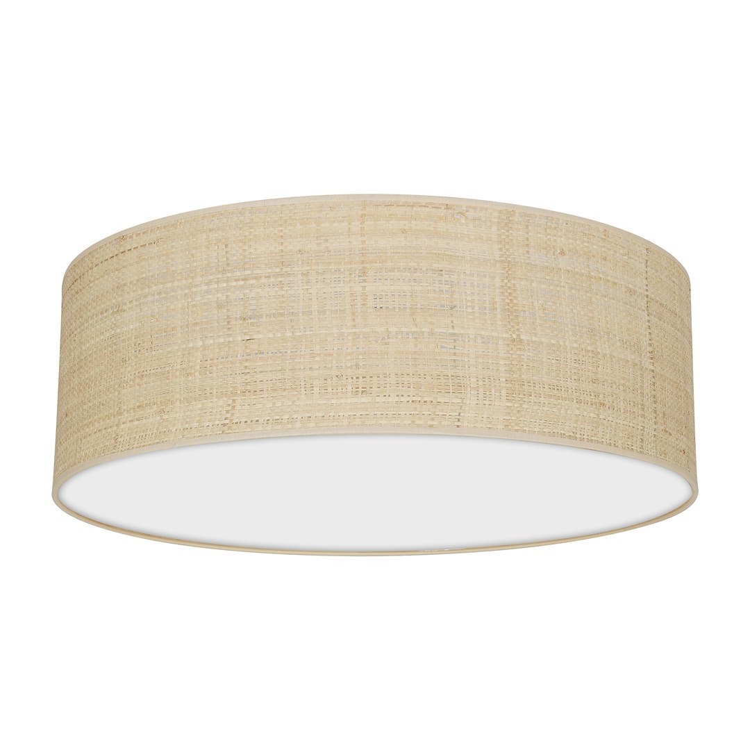 Lampa sufitowa Marshall 3xE27 Ø50cm Biały/Rattan