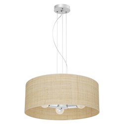 Lampa wisząca MARSHALL WHITE / RATTAN 3xE27