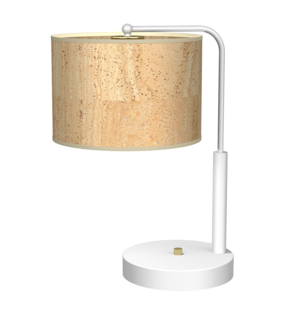Lampa gabinetowa Cork 1xE27 Biały / Korek