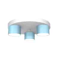 Lampa sufitowa Dixie 3xGX53 Niebieski / Biały