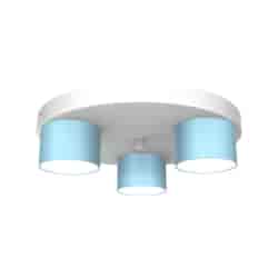 Lampa sufitowa Dixie 3xGX53 Niebieski / Biały