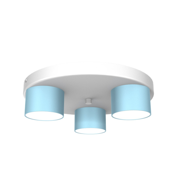 Lampa sufitowa Dixie 3xGX53 Niebieski / Biały