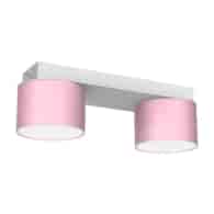 Lampa sufitowa Dixie 2xGX53 Różowy/Biały