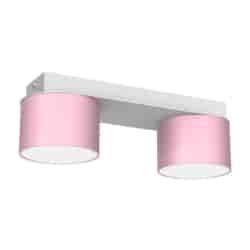 Lampa sufitowa Dixie 2xGX53 Różowy/Biały