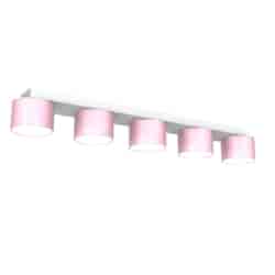 Lampa sufitowa Dixie 5xGX53 Różowy/Biały
