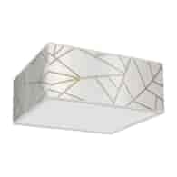 Lampa sufitowa Ziggy 3xE27 Biały/Złoty