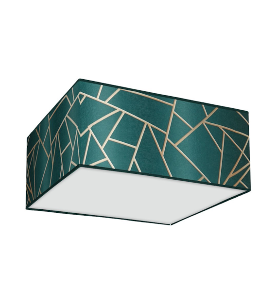 Lampa sufitowa ZIGGY GREEN Gold/Bottle green 2xE27