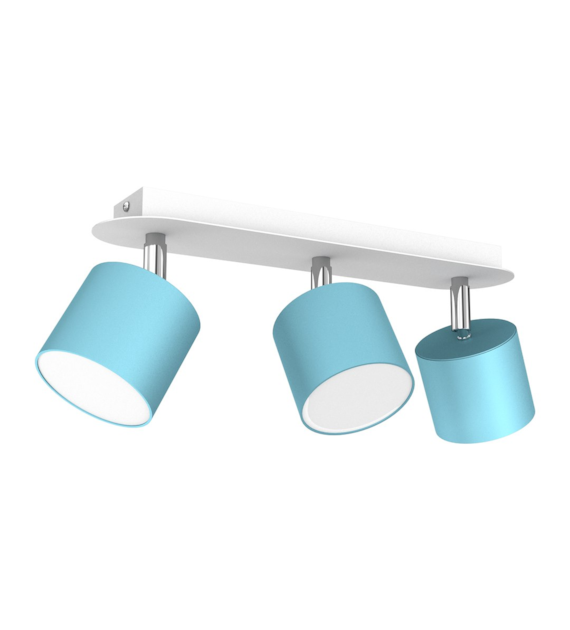 Lampa sufitowa Dixie 3xGX53 Niebieski/Biały